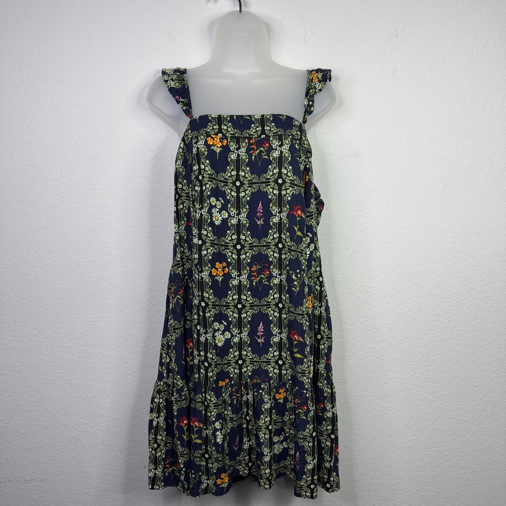 Aguabendita x Target Dress Womens XXL Floral Ruffle Tiered Boho Peasant Vacation